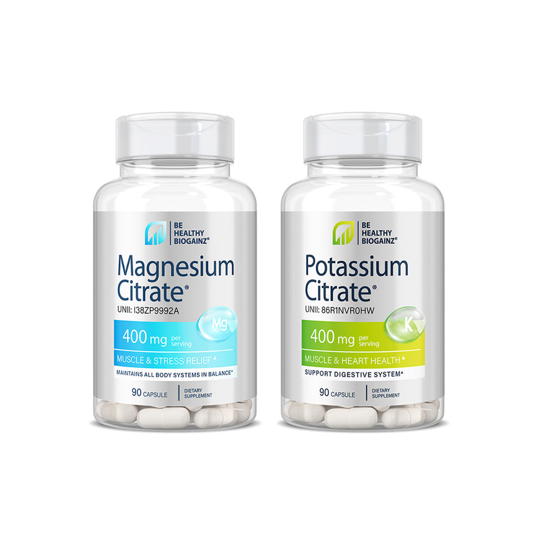 Biogainz® Magnesium Citrate & Potassium Citrate 90 capsules