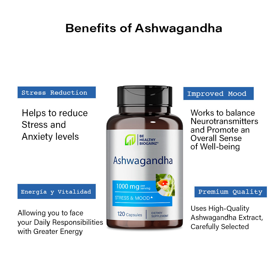 Biogainz® Ashwagandha 1000 mg 120 capsules